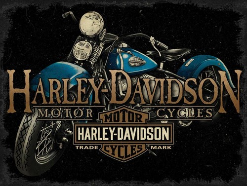 Harley davidson blue - davidson,